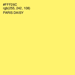 #FFF26C - Paris Daisy Color Image